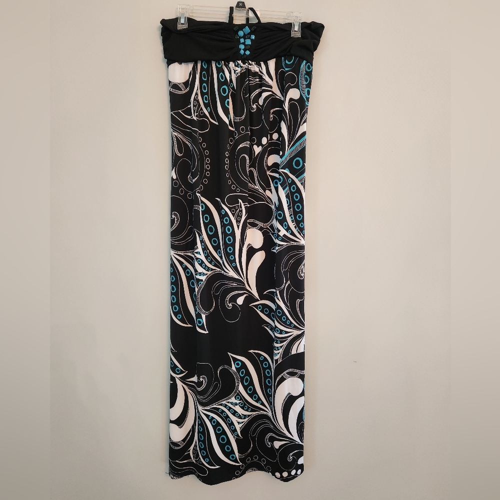 (4 For $20)EUC Soulmates BOHO Patterned Halter Dress  Size 1X.  Beautiful.